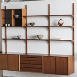 3-piece cado wall unit by poul cadovius for cado, denmark, 1960’s