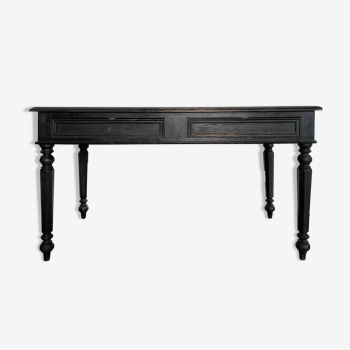 Antique Napoleon desk in blackened wood