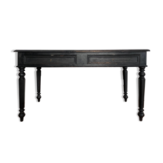 Antique Napoleon desk in blackened wood