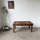 Table basse savoyarde art populaire