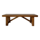 Low stool in varnished wood