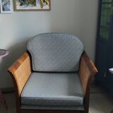 Cane armchair