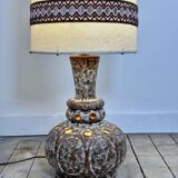 Vintage 70's German glazed ceramic lamp