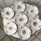 Set of 7 dessert plates Lunéville years 40 50