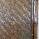 Rattan sofa end side table