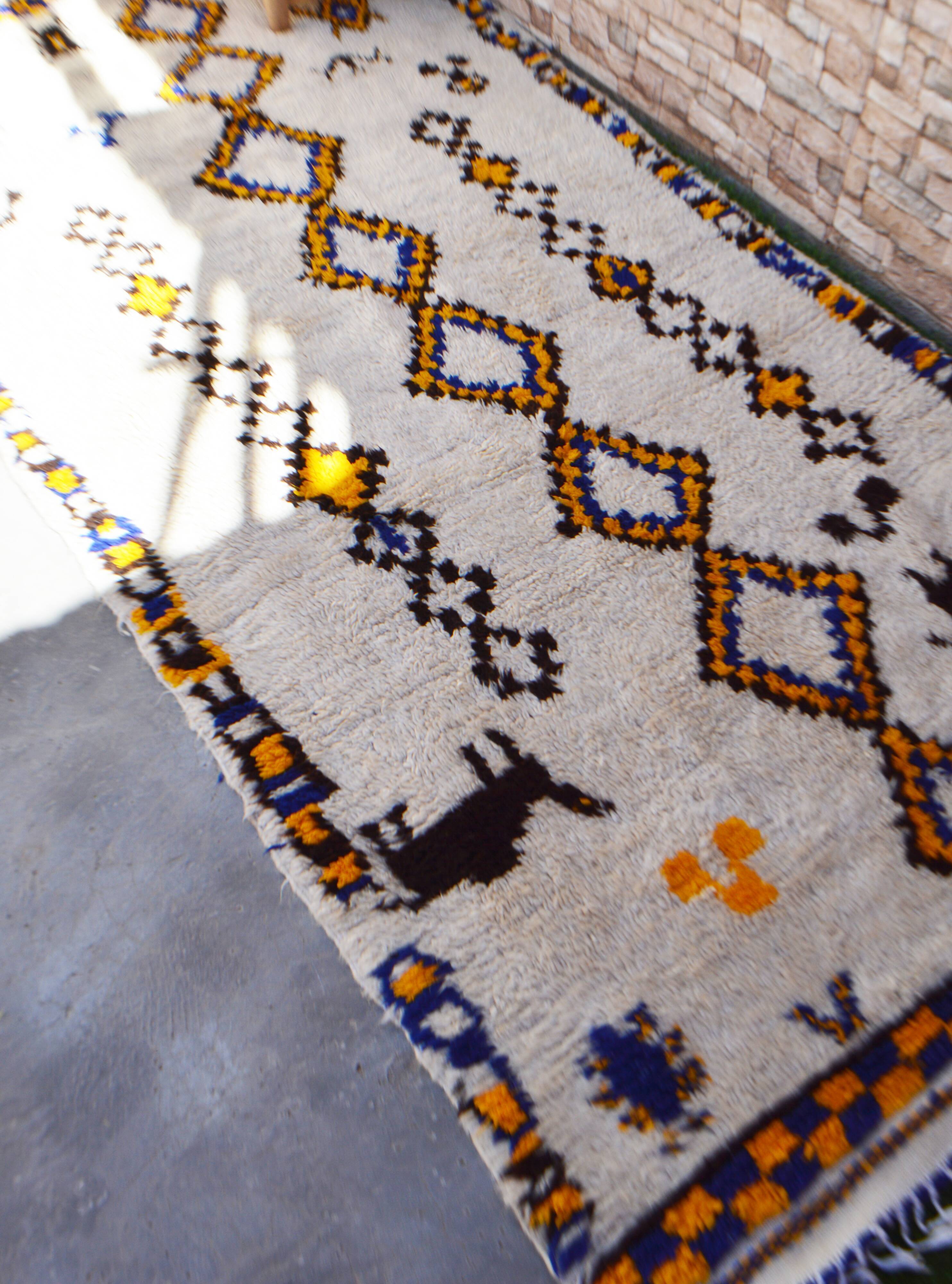 Colorful berber carpets - azilal 247 x 116 cm