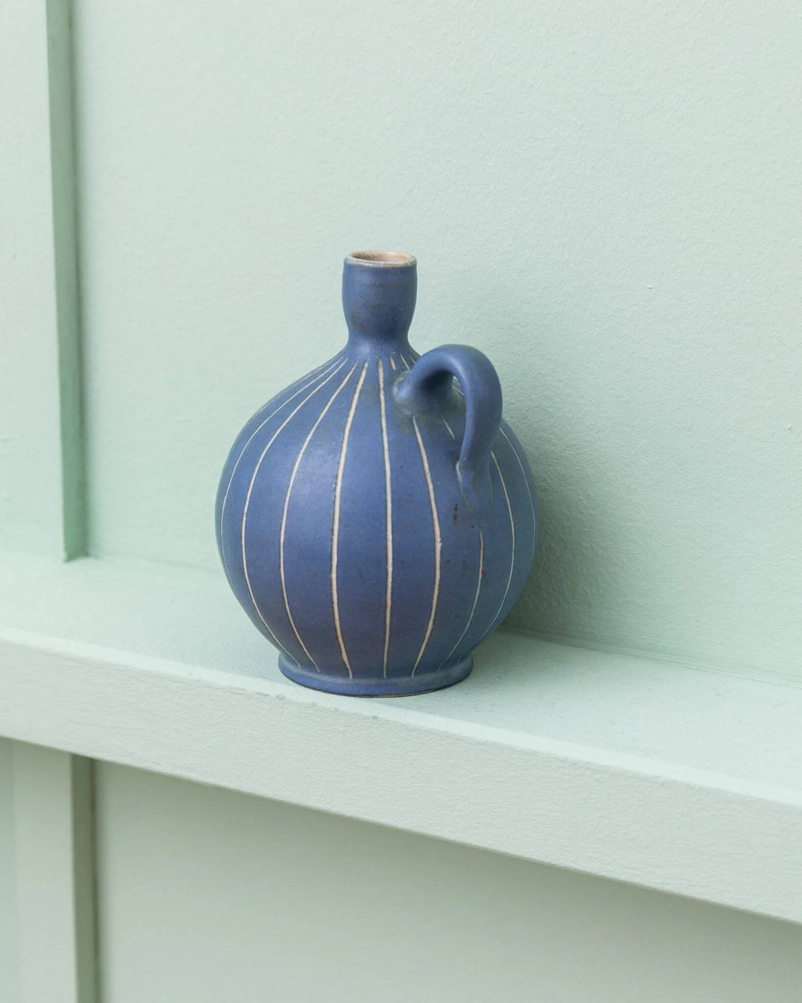 Vintage vase - Carl Fischer for PGH Bürgel - Mid-Century ceramic - 1960s