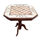 Table at play marquetry