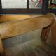 Rare vintage children's chair in solid pine by pierre grosjean 1970