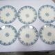 Series of 10 old Terre de Fer plates by L.G. for the earthenware factory of Clairefontaine
