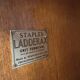 Mid-century "Ladderax" wall system produced by Staples.