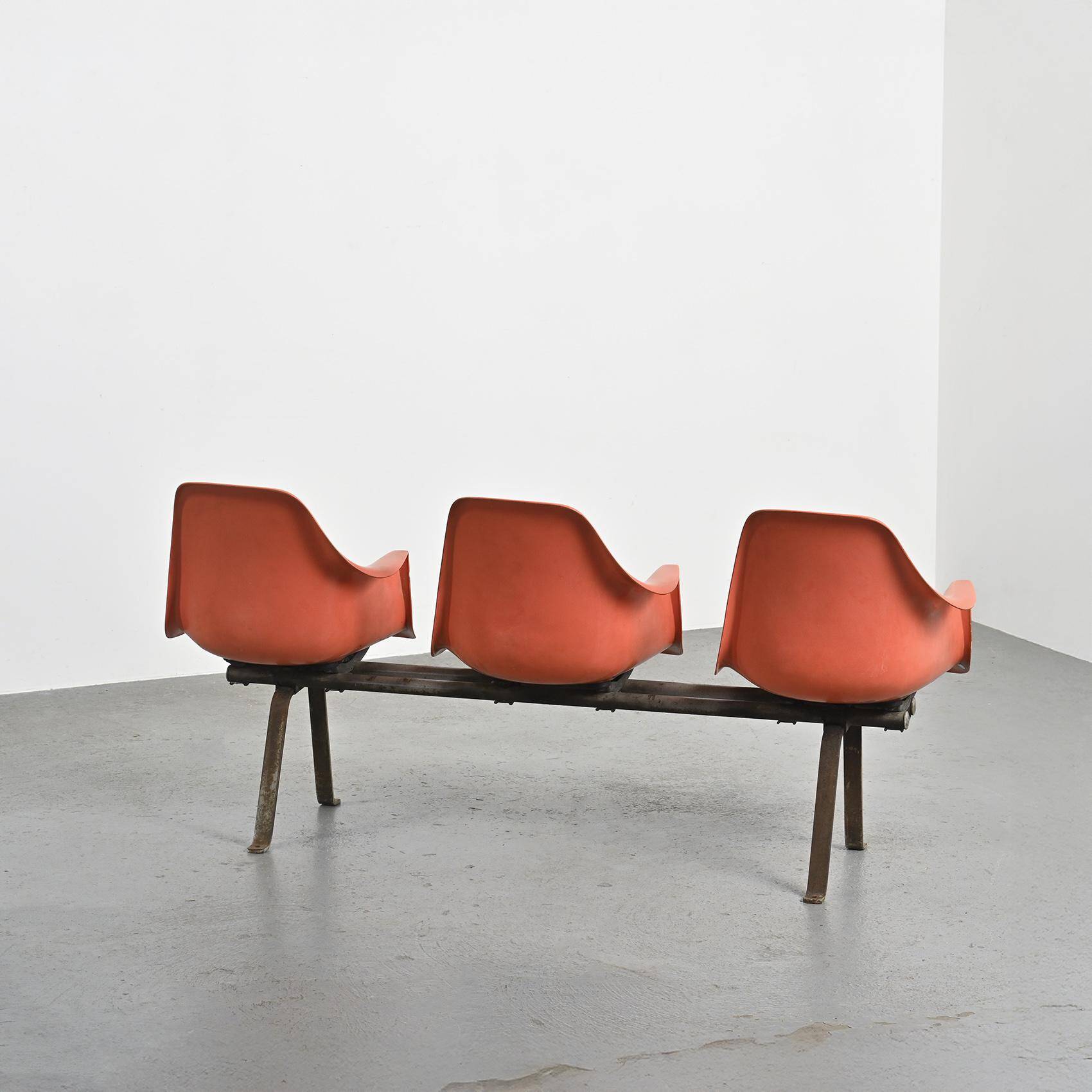 Bus station bench by Kiyonori Kikutake & Itsuko Hasegawa, Japan 1965