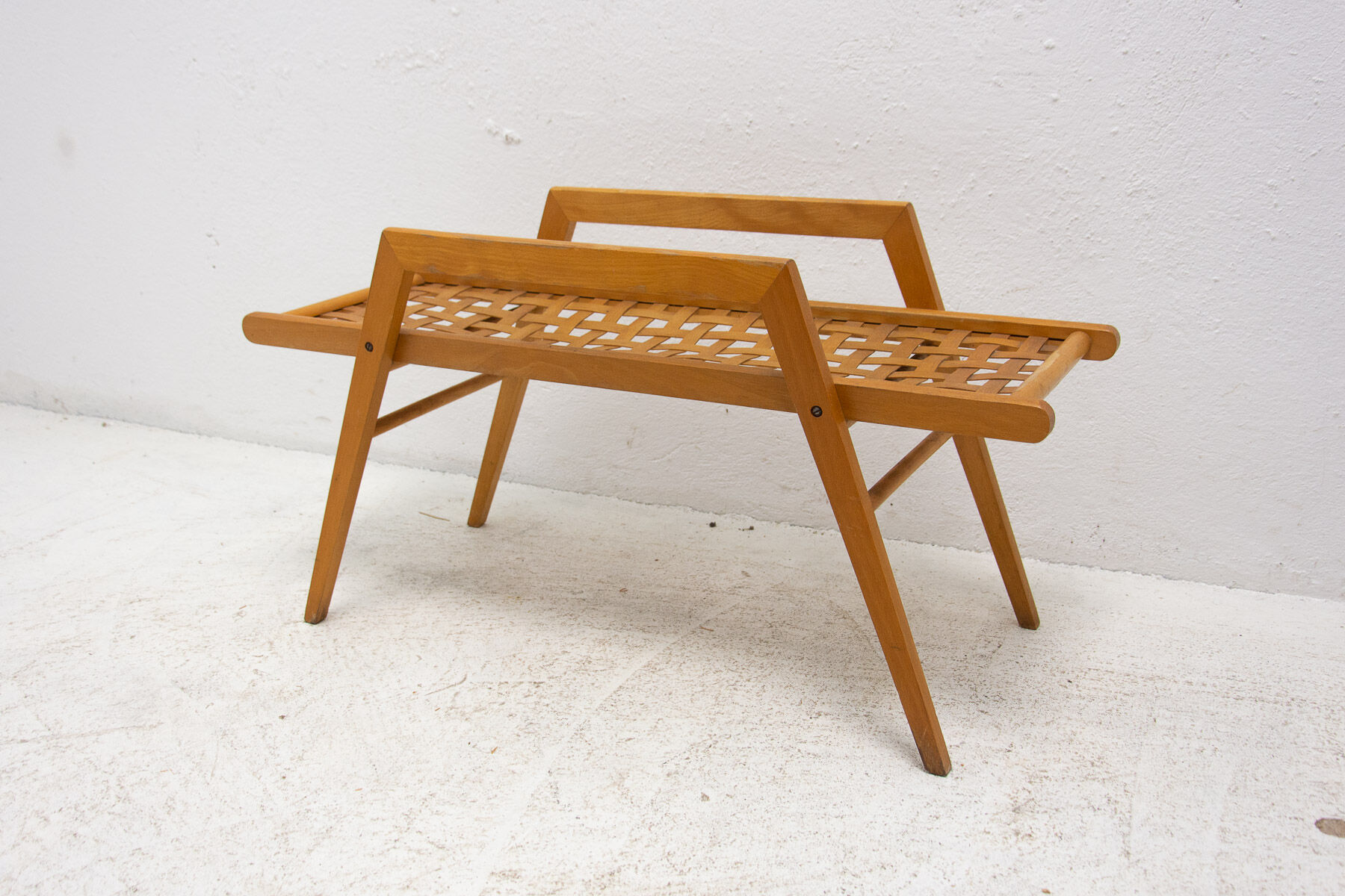 Mid century plant stand or side table, Czechoslovakia