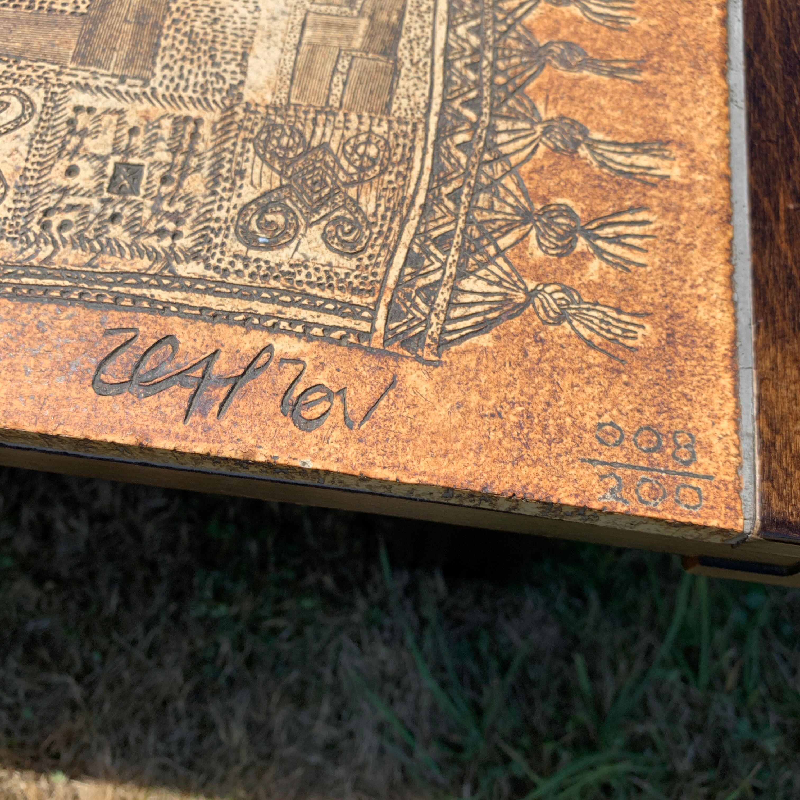 Capron ceramic coffee table the sleeping cat