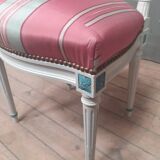 Louis XVI style lacquered chair with lyre back