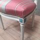Chaise style Louis XVI laquée dossier lyre