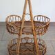 1960s rattan bar cabinet