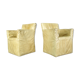 A pair of brutalist armchairs by Gerard van den Berg for Montis, 1970s