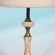 Chic hotel table lamp in onyx and brass, mid-century modern table lamp from the 70s.