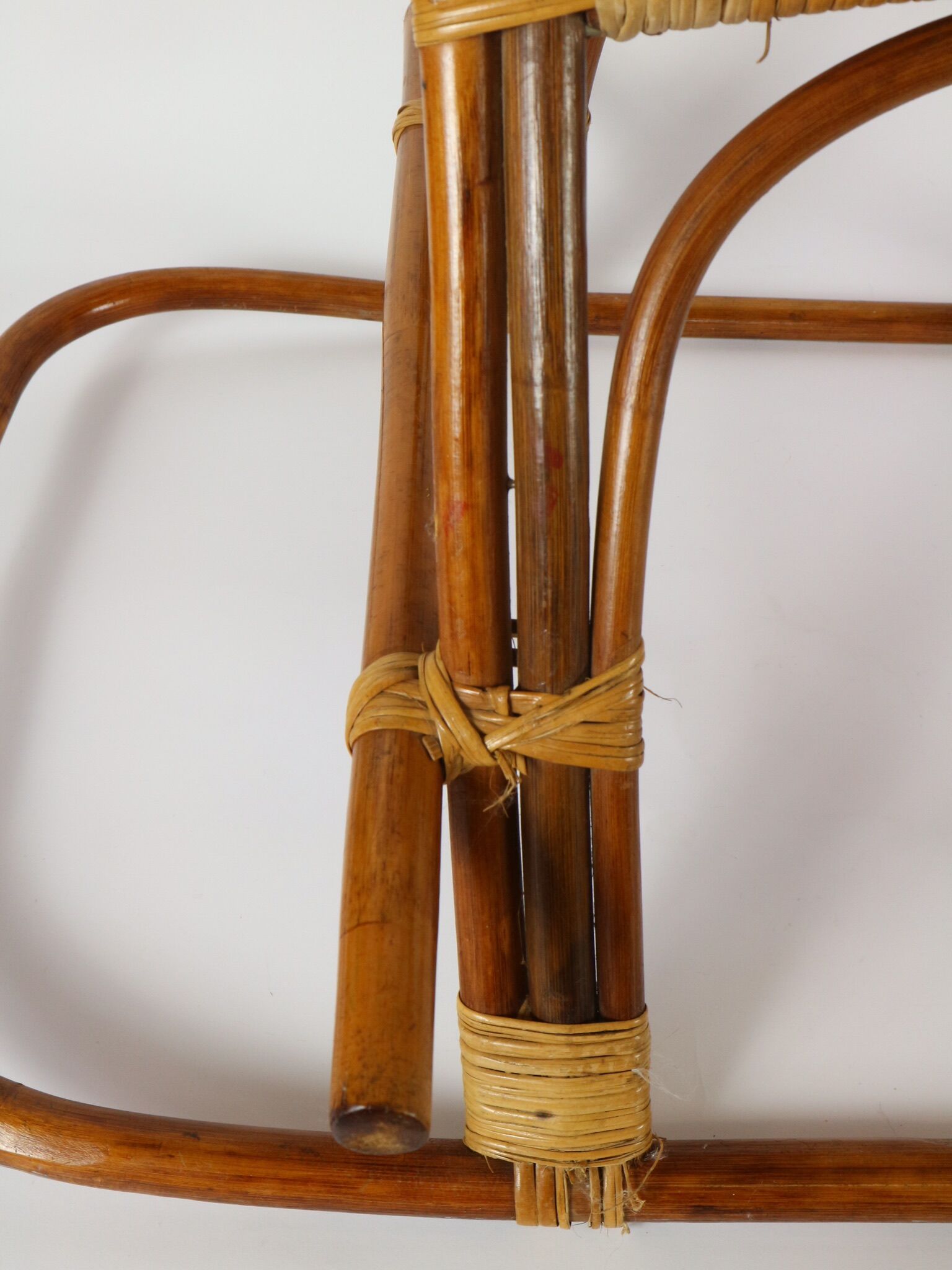 Rattan rocking horse, vintage