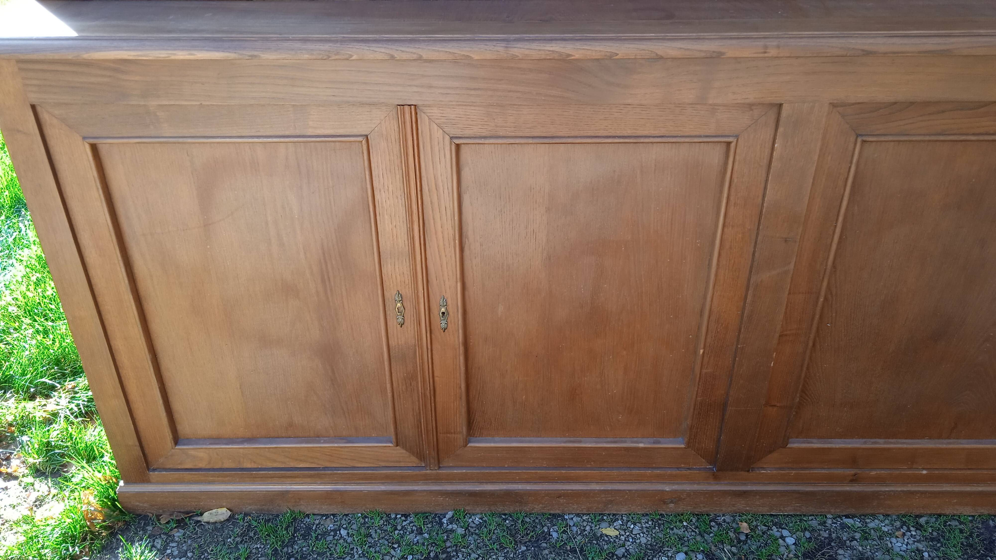 Large Louis Philippe style oak bookcase