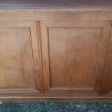 Large Louis Philippe style oak bookcase