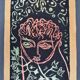 Guillain Siroux, Pink Face, mixed technique, 1950s
