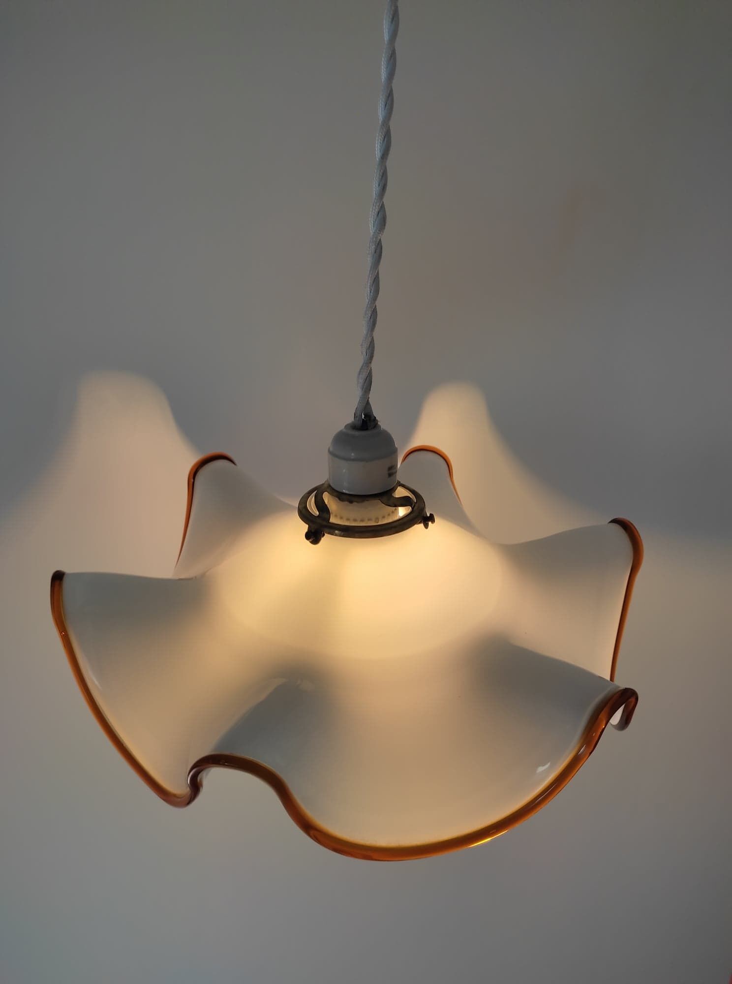 Murano glass pendant lamp style "fazzotello" 70s