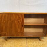 Mid Century Retro Teak & Glass Bookcase by Herbert E. Gibbs Circa 1960