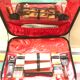 Former Travel Trunk Case - Necessary To Travel Rare Black Leather Vintage