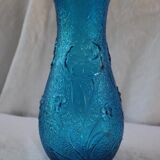Vase en verre bleu granité Contantin Paris
