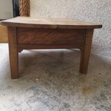 Walnut and oak coffee table.