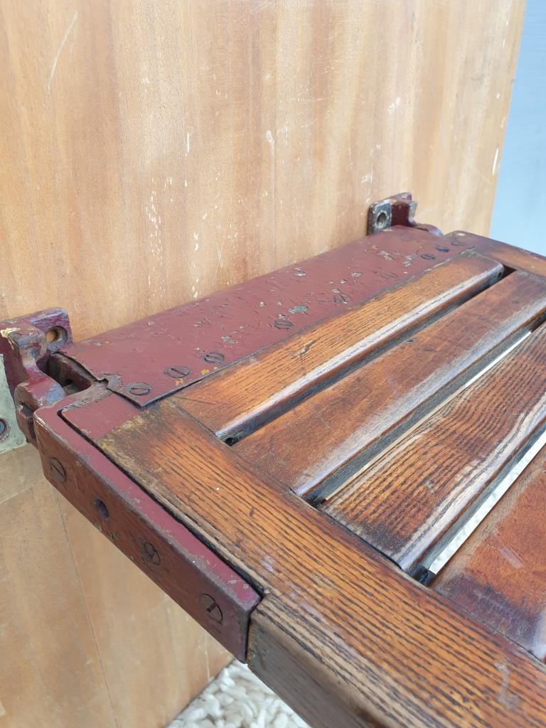 Folding seat wood Paris metro Sprague