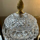 Bonbonnière vintage en cristal ciselé et bronze