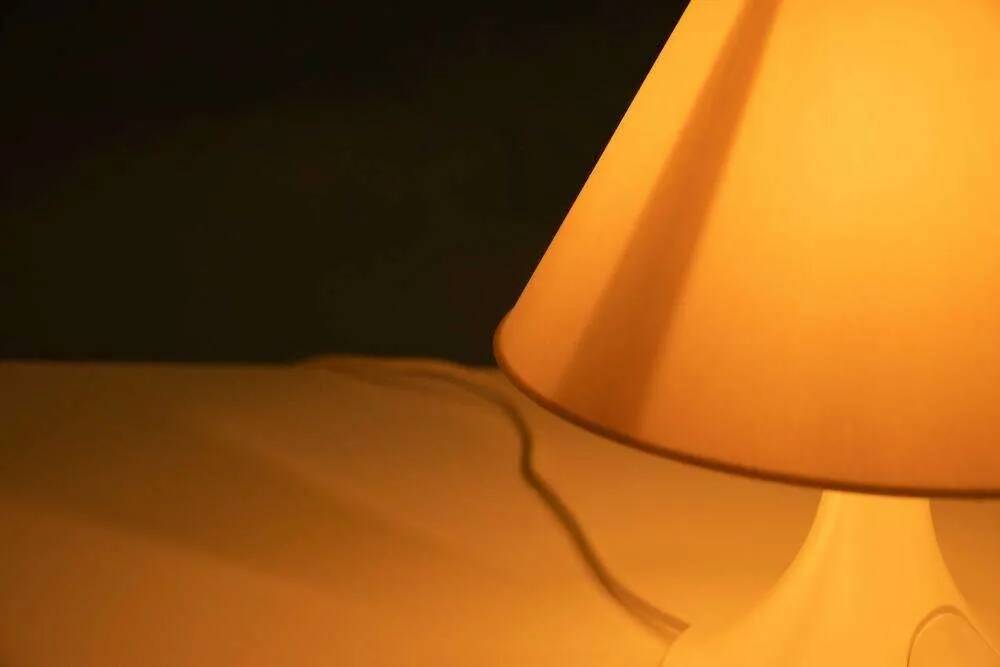 Space Age table lamp from the 60s/70s, vintage ambient lamp.
