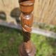 Vintage twisted turned wood column