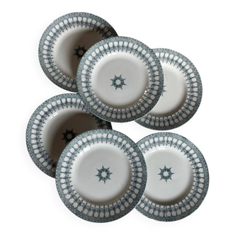 6 Terre de Fer "Persan" plates