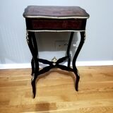 Travailleuse ou table à ouvrage en marqueterie d'époque Napoléon III