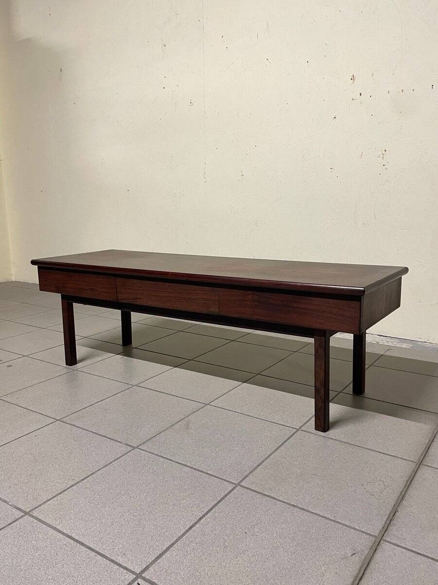 Table with three integrated drawers, 1960s.