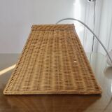 Large 1970s rattan pendant light