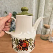 Colourful vintage 70s coffee maker
