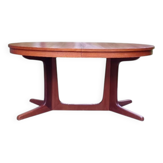 Vintage Baumann oval table 1960 extendable