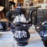 Complete Vallauris Ceramic Coffee Service, 1960s. Signed.