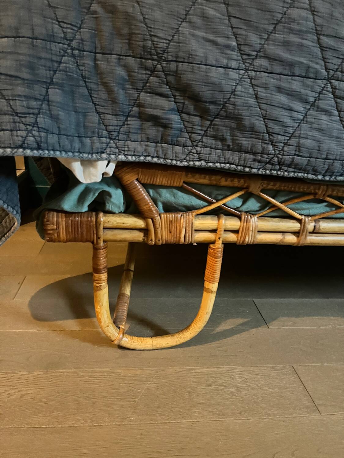 Vintage bamboo bed