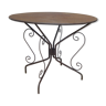 Table de jardin métal ronde