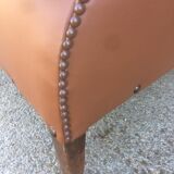 Leather club armchair