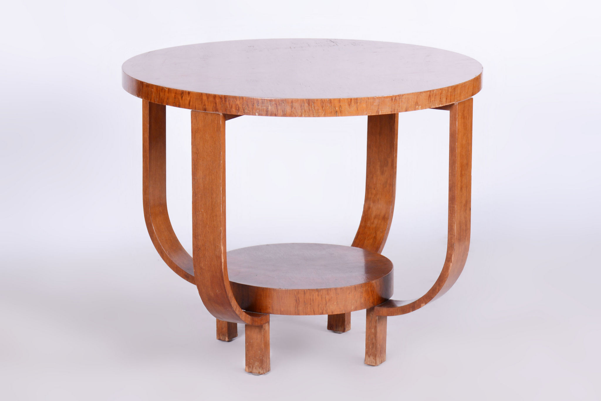 Palisander Seating Set with Coffee Table, Art Deco, Restored, France, 1920s