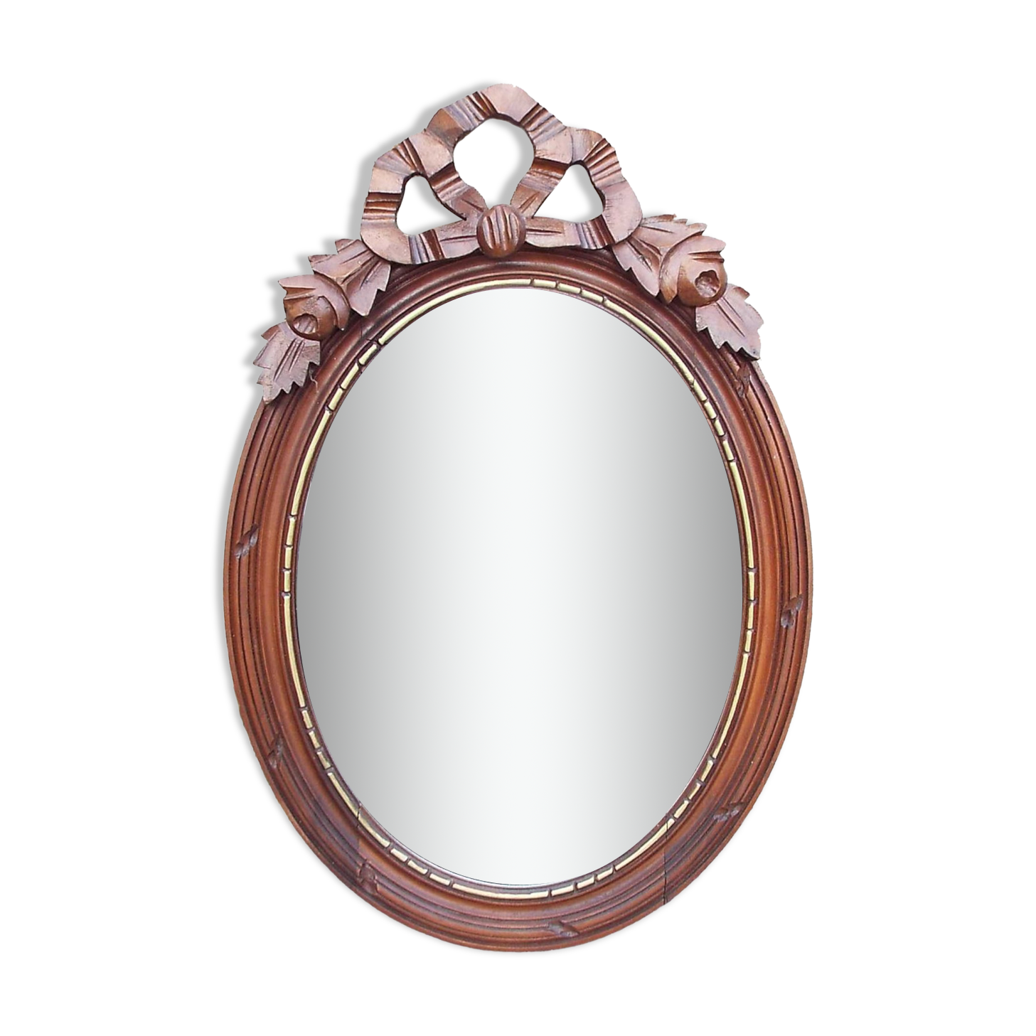 Oval wooden mirror Louis XVI style 54cmx37cm