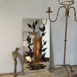 Miroir en verre églomisé
