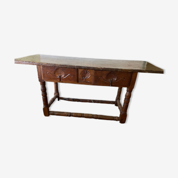 Old clothier or haberdashery table